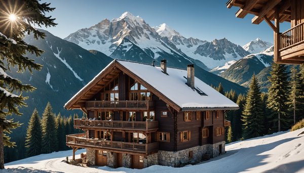 Chalet à louer à combloux : vue mont-blanc et accès aux pistes